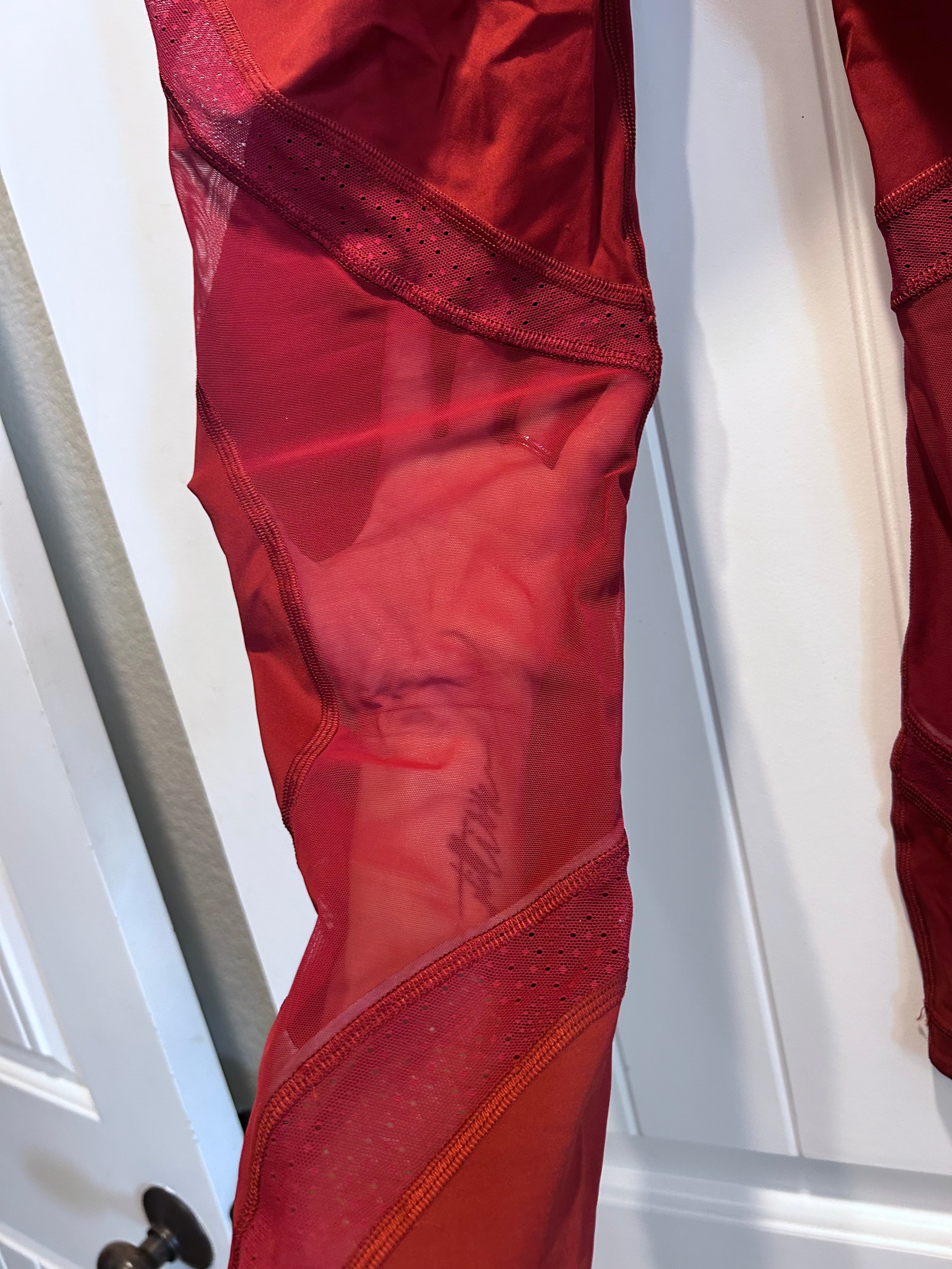 Lululemon WunderUnder Crop Leggings Cayenne