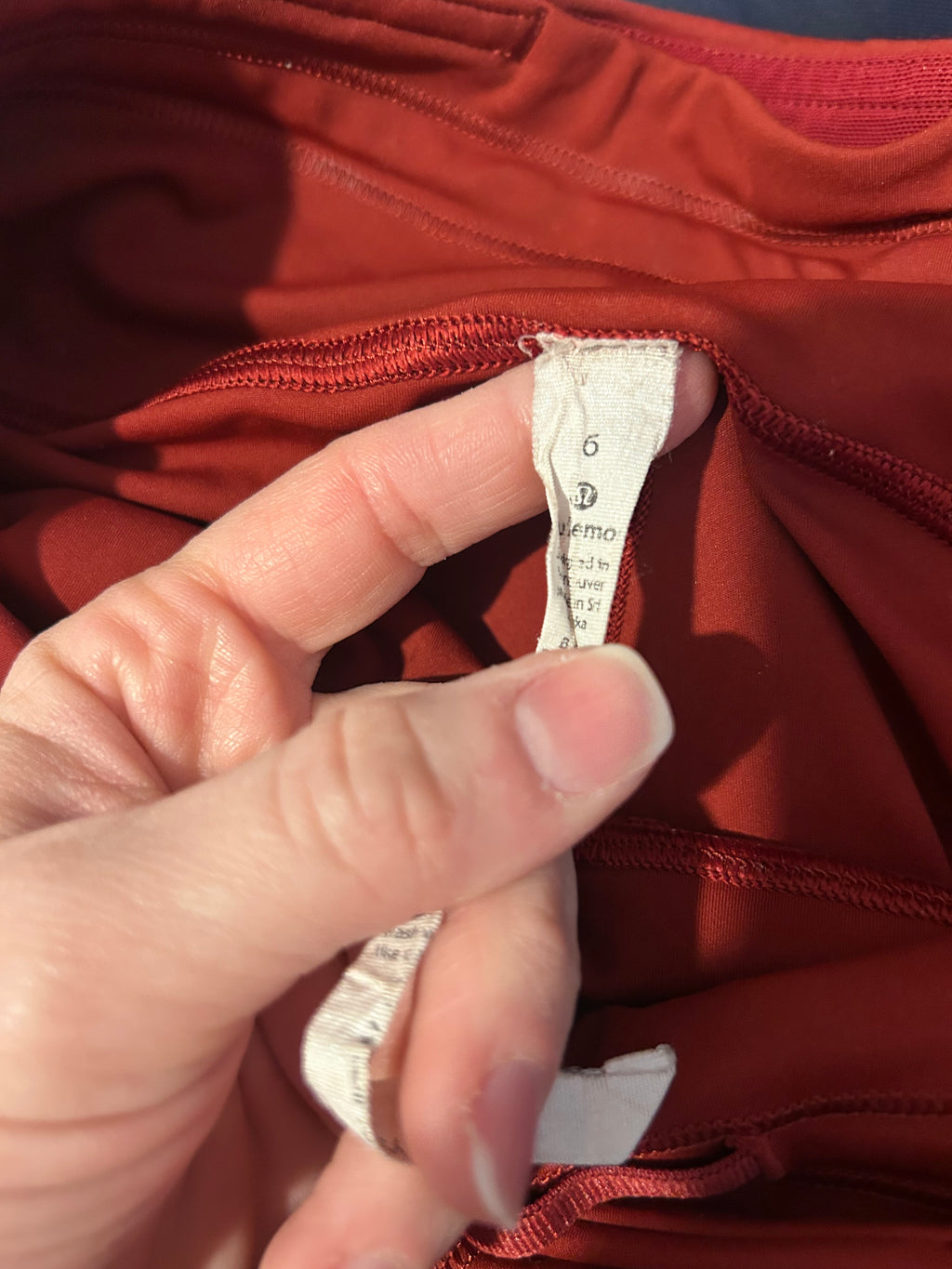 Lululemon WunderUnder Crop Leggings Cayenne