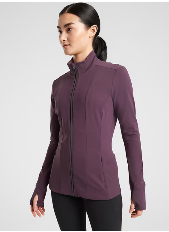 Athleta Shanti Salutation Powervita Slimming Yoga Jacket