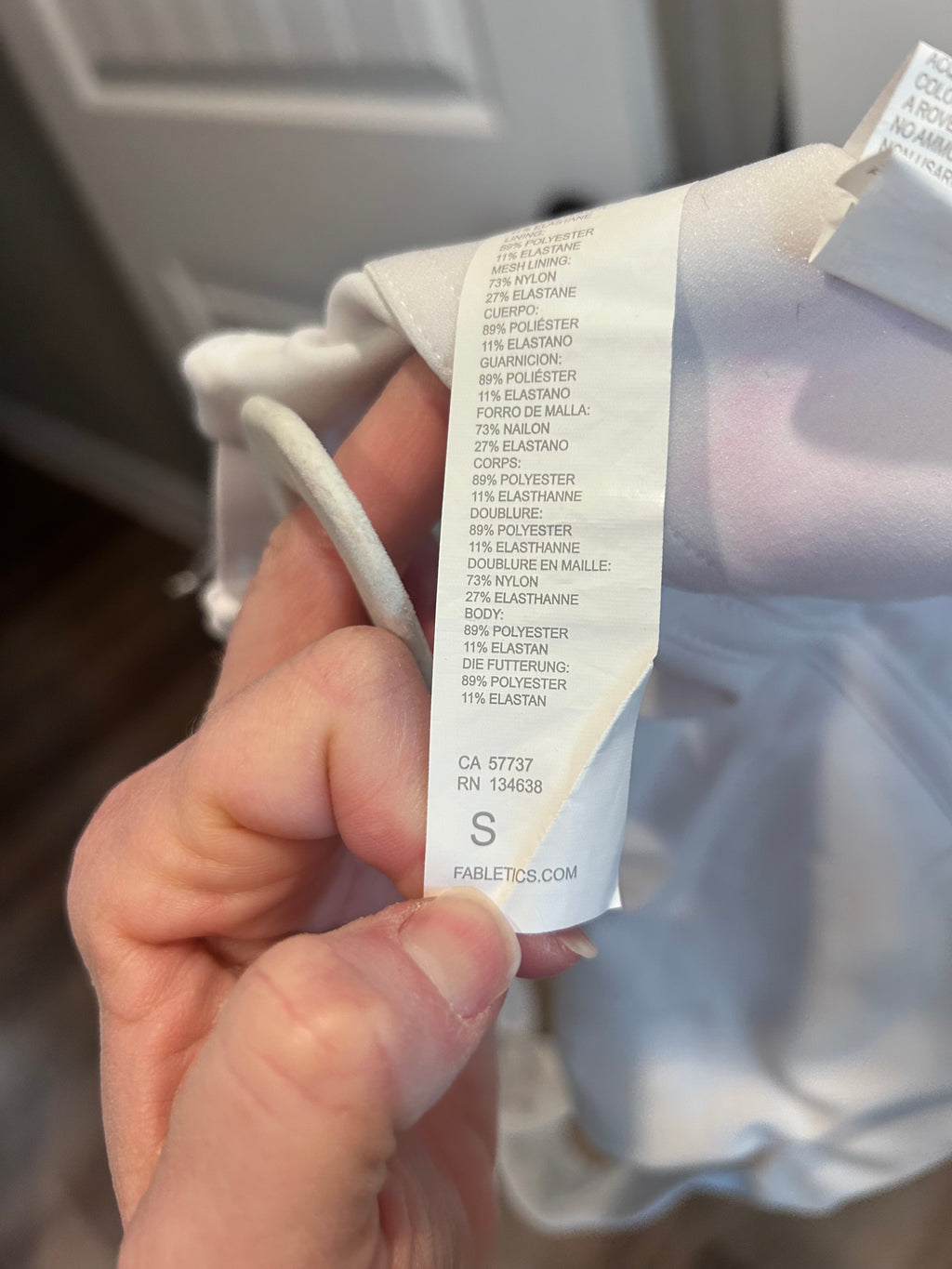 Fabletics NWOT All Day Every Day Sports Bra White