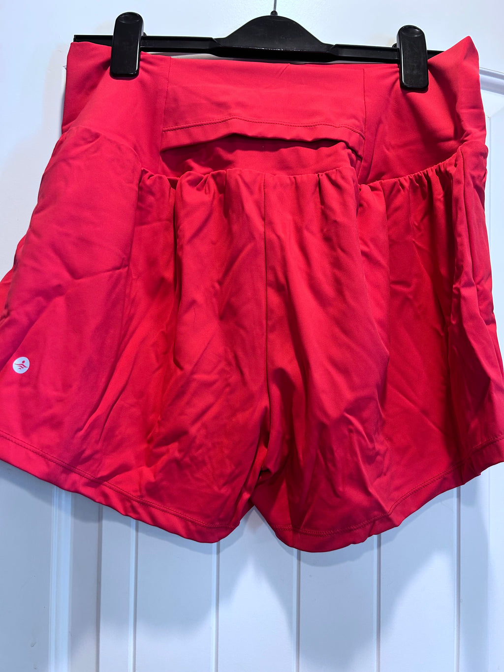 NWT Halara SoftlyZero Airy Super High Waisted Cool Touch Shorts w Pockets  RED