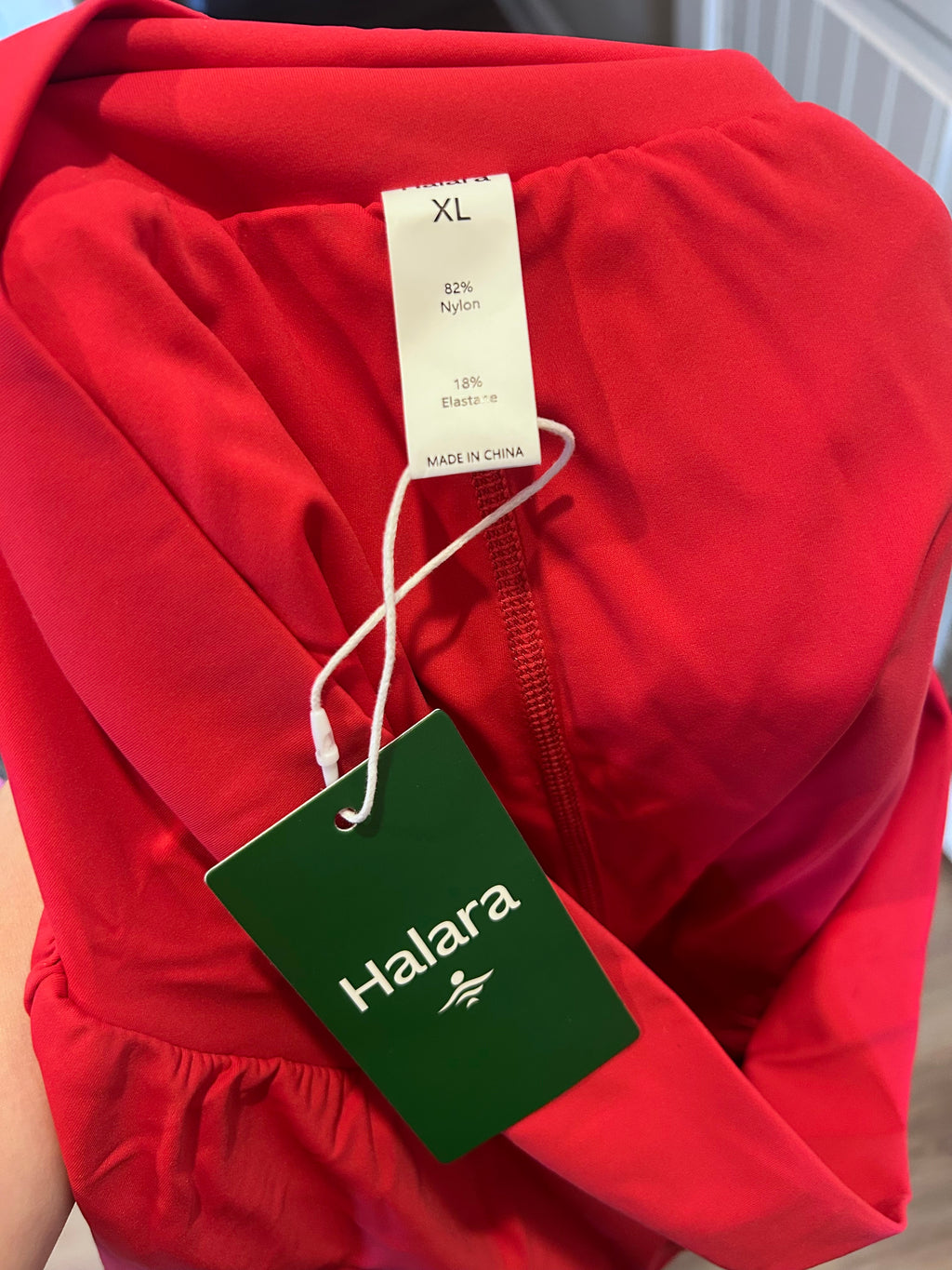 NWT Halara SoftlyZero Airy Super High Waisted Cool Touch Shorts w Pockets  RED