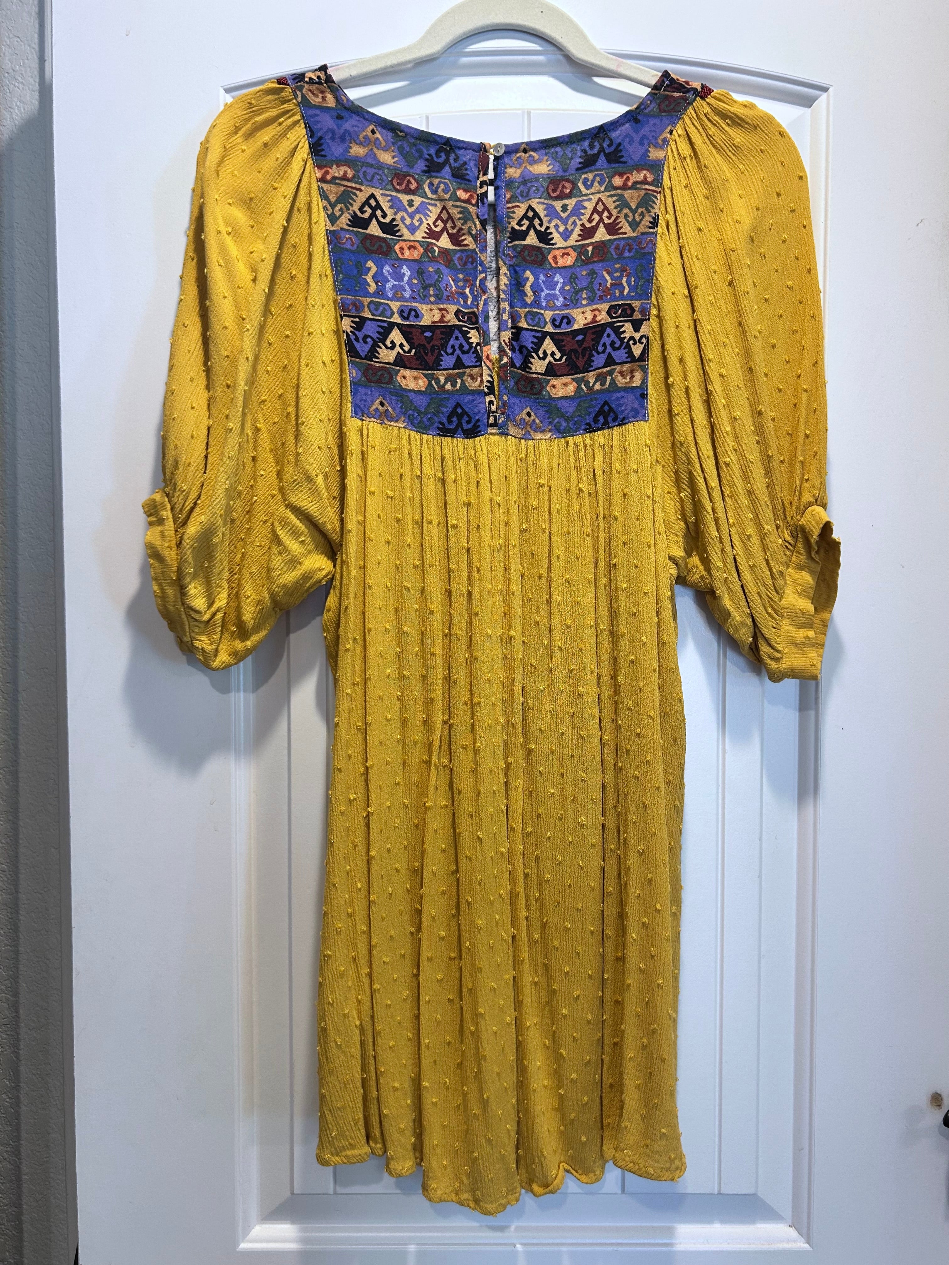 Umgee Western Star Smocked Tunic Dress/Top