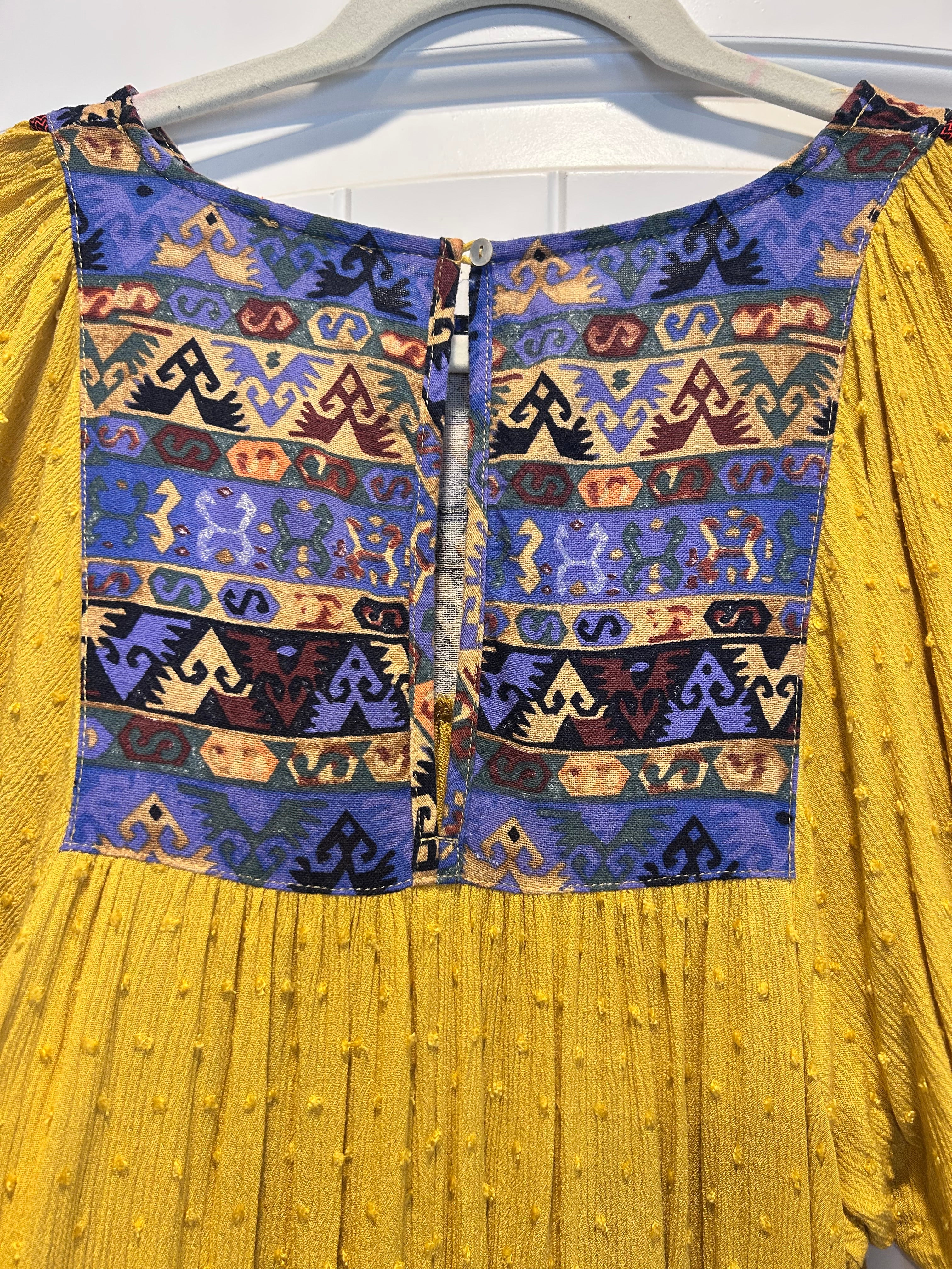 Umgee Western Star Smocked Tunic Dress/Top