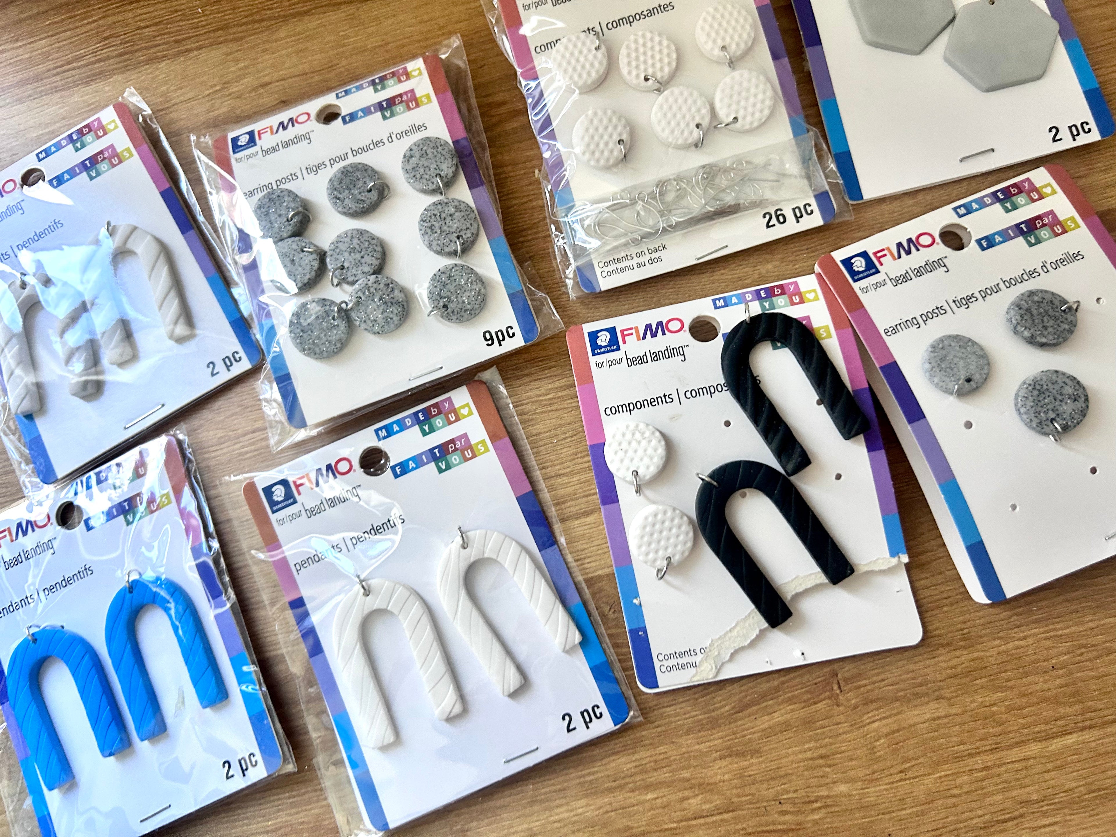 Fimo Clay Earring Piece Bundle