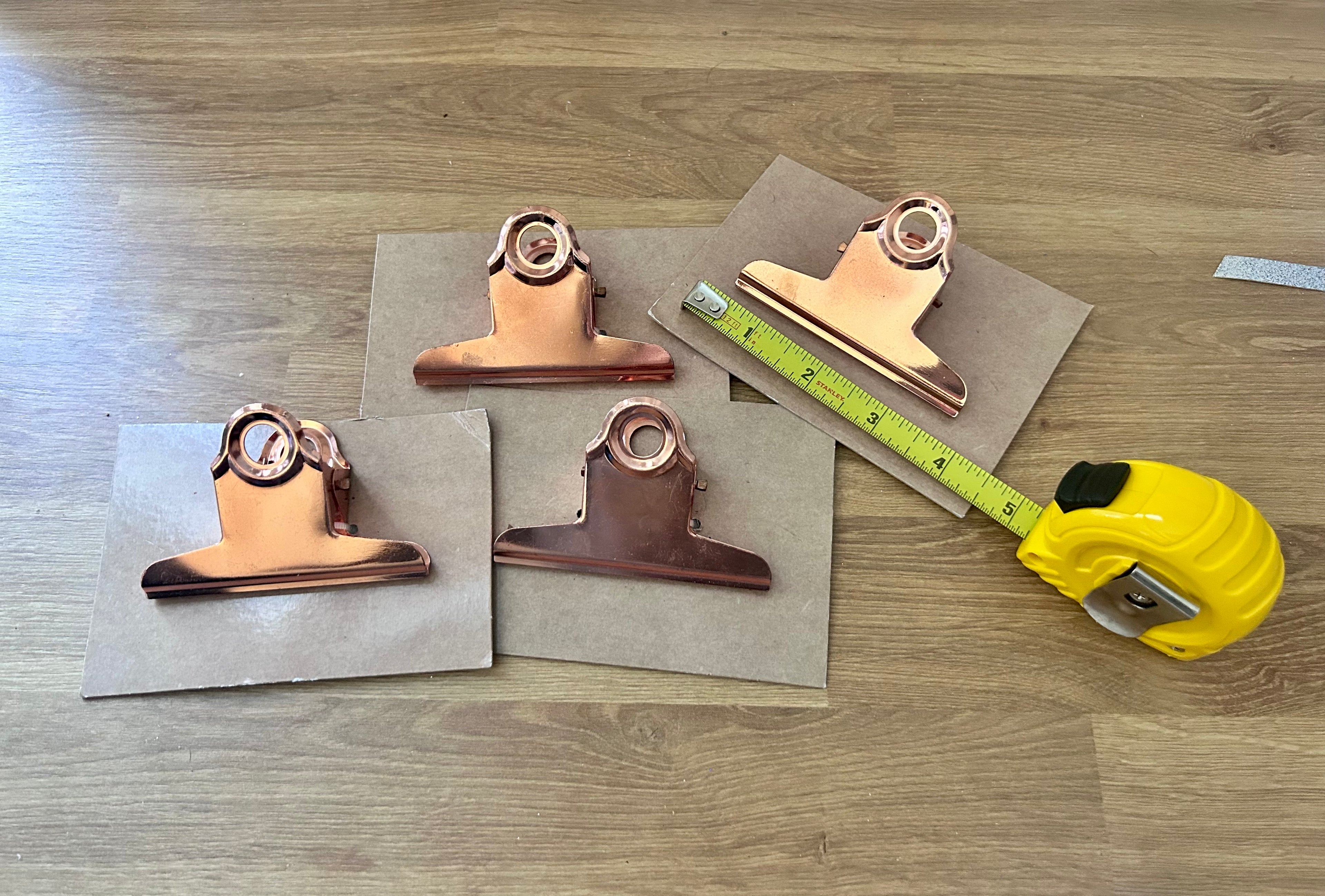 4- 3.5" Copper Clips