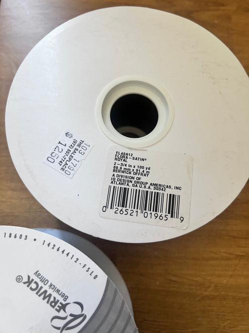2 Rolls Royal Flora-Satin Polypropylene Ribbon