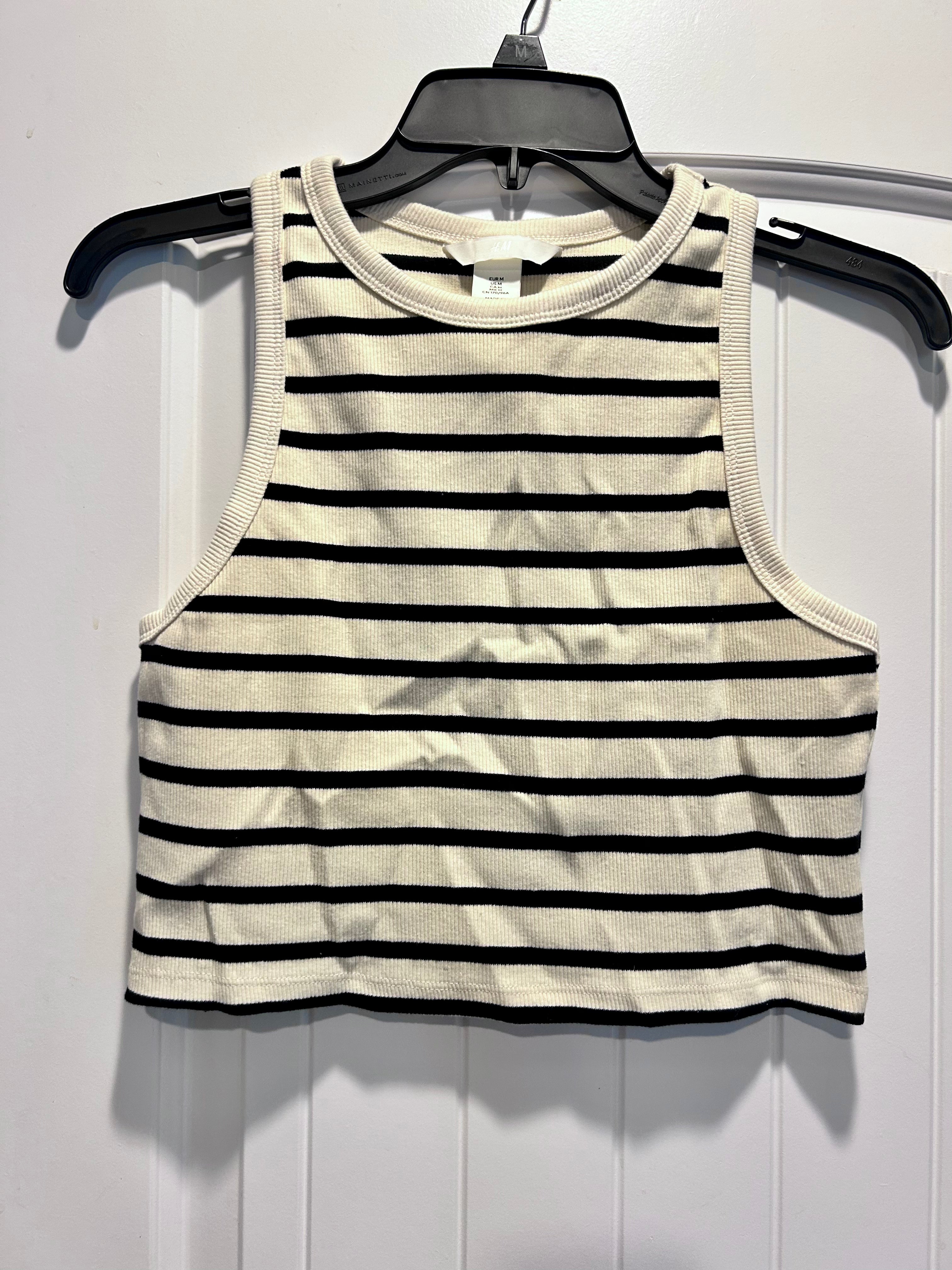 NWT H&M Striped Crop Tank