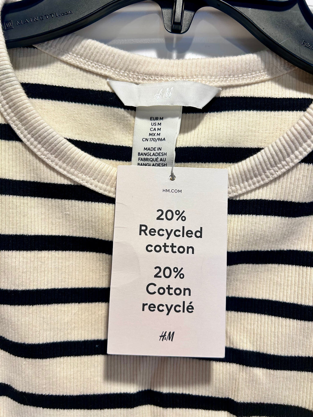 NWT H&M Striped Crop Tank