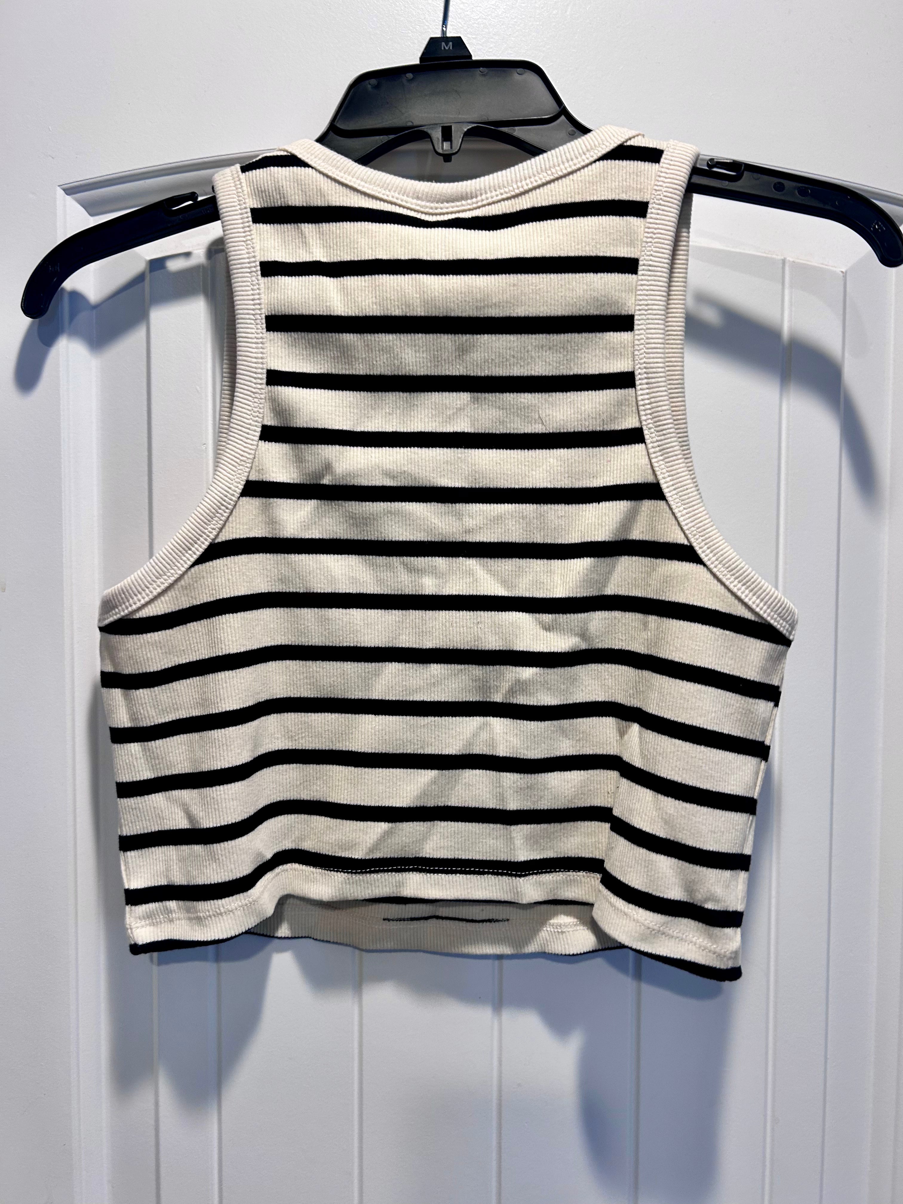 NWT H&M Striped Crop Tank