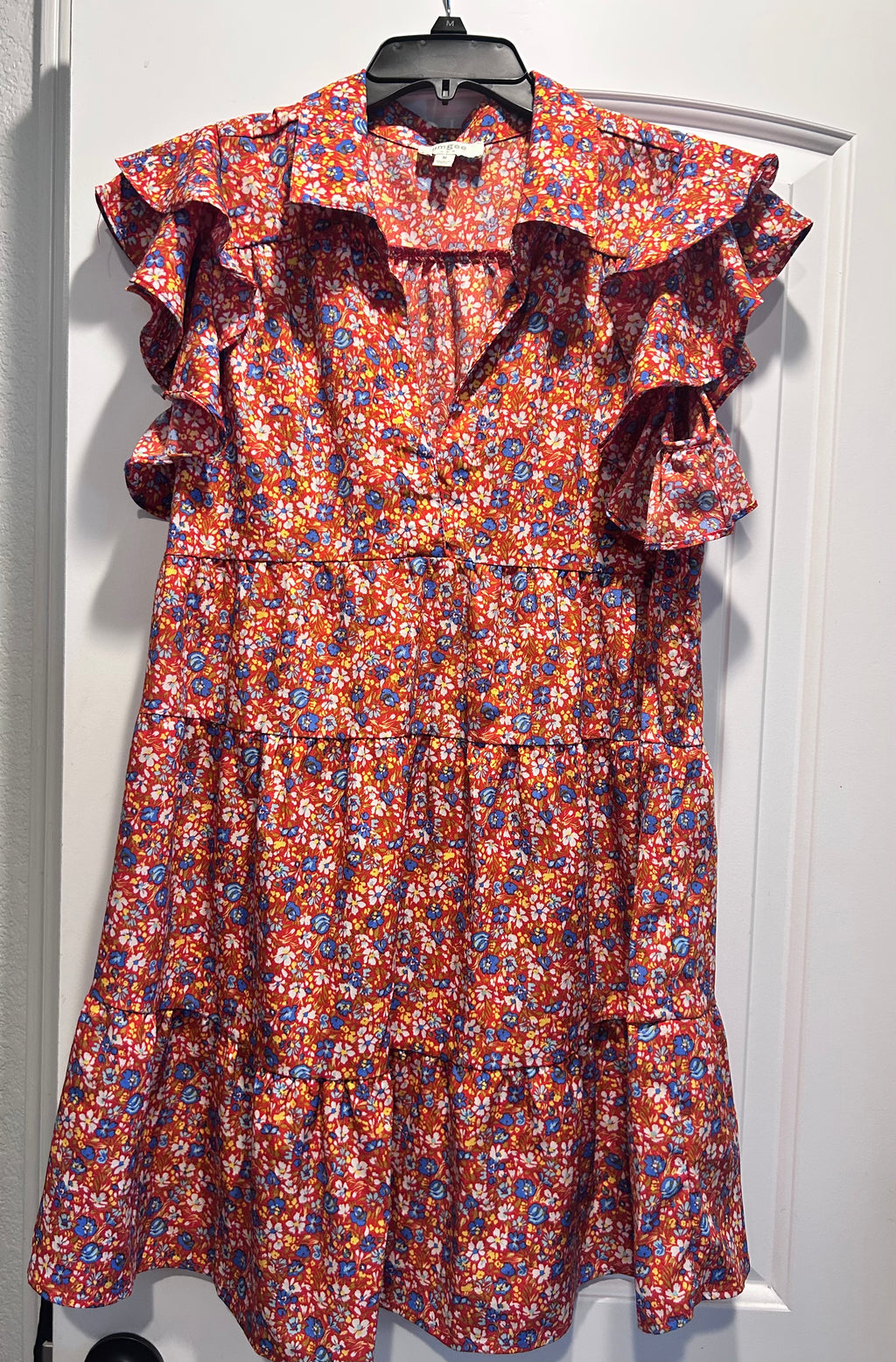 Umgee Floral Ruffled Flowy Dress