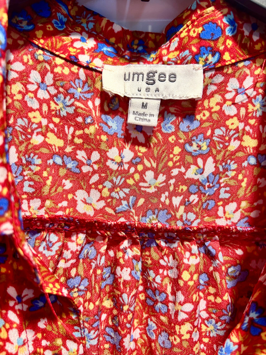 Umgee Floral Ruffled Flowy Dress
