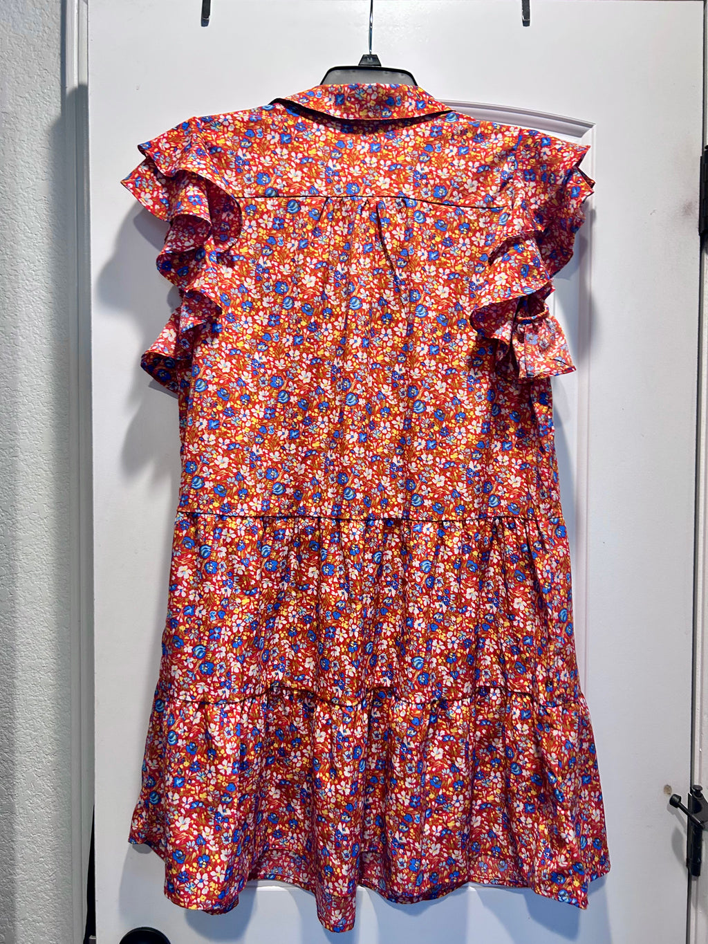 Umgee Floral Ruffled Flowy Dress