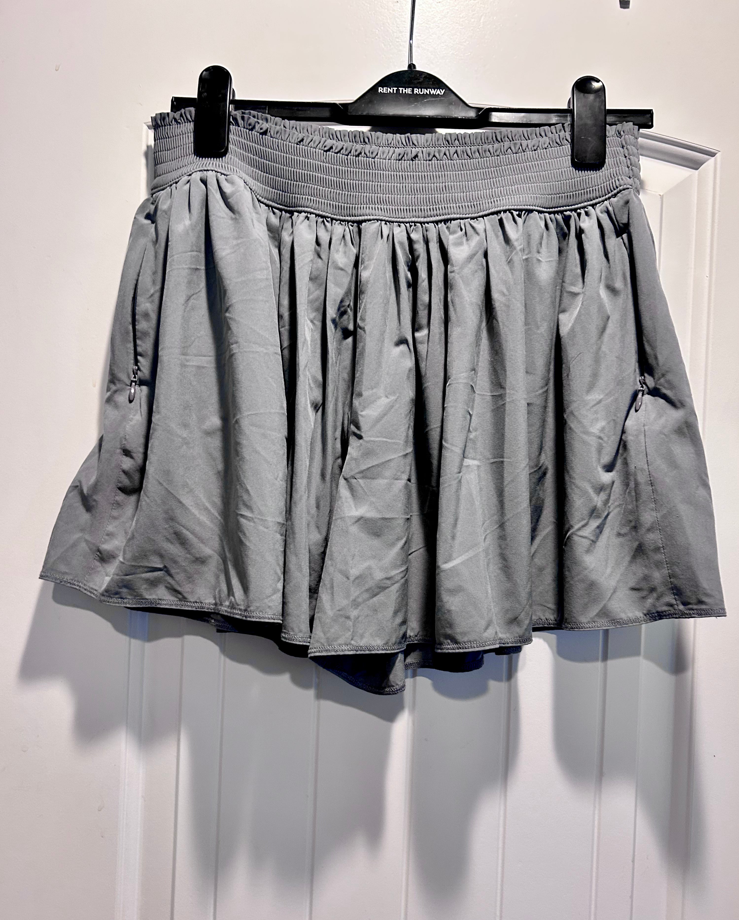 Athleta Sneaky Skort- Skirt Shorts GRAY