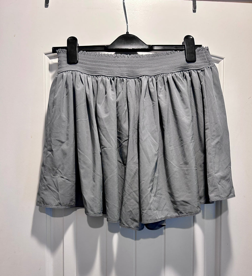 Athleta Sneaky Skort- Skirt Shorts GRAY