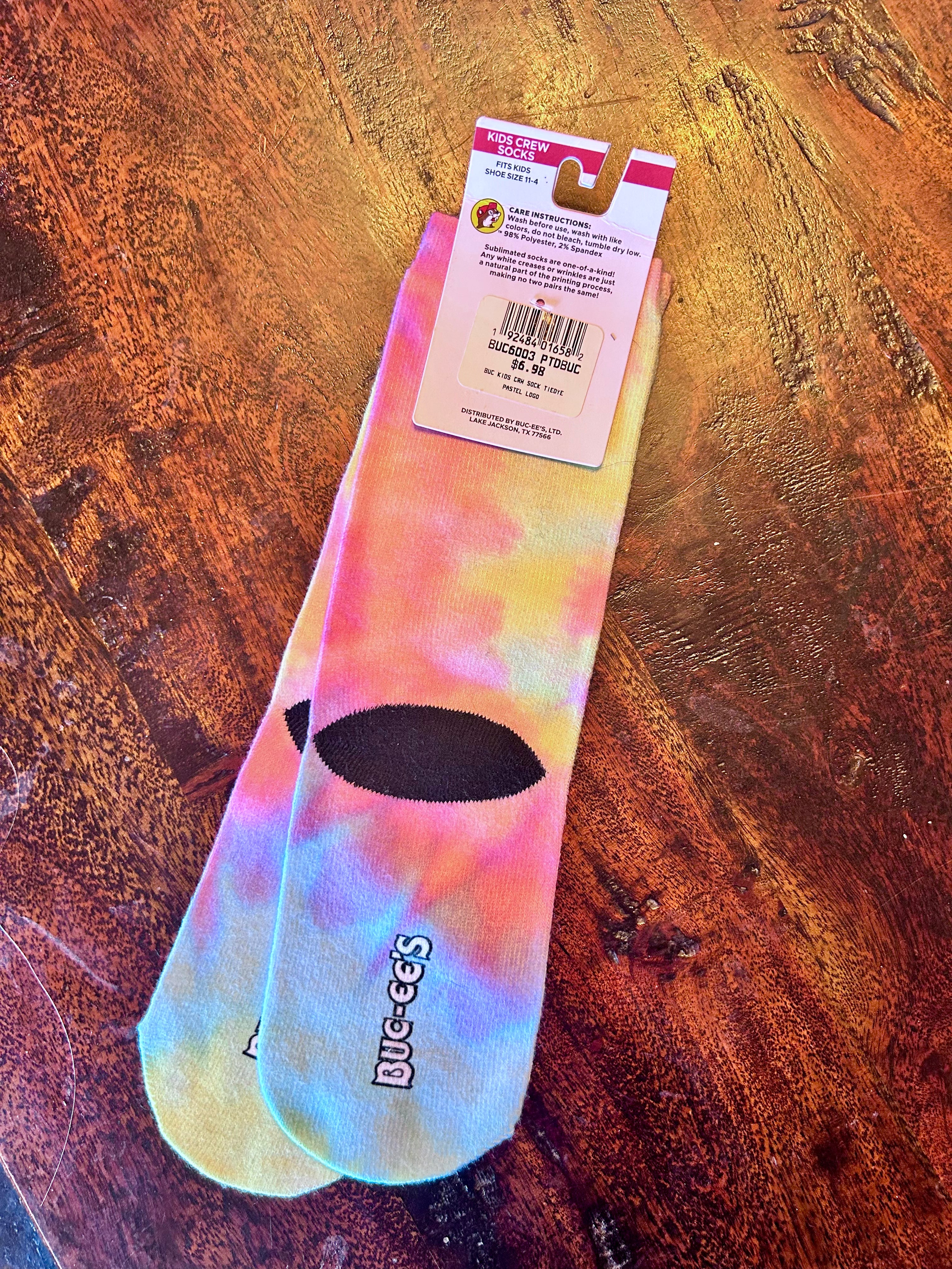 New Kids TieDye Bucee's Socks