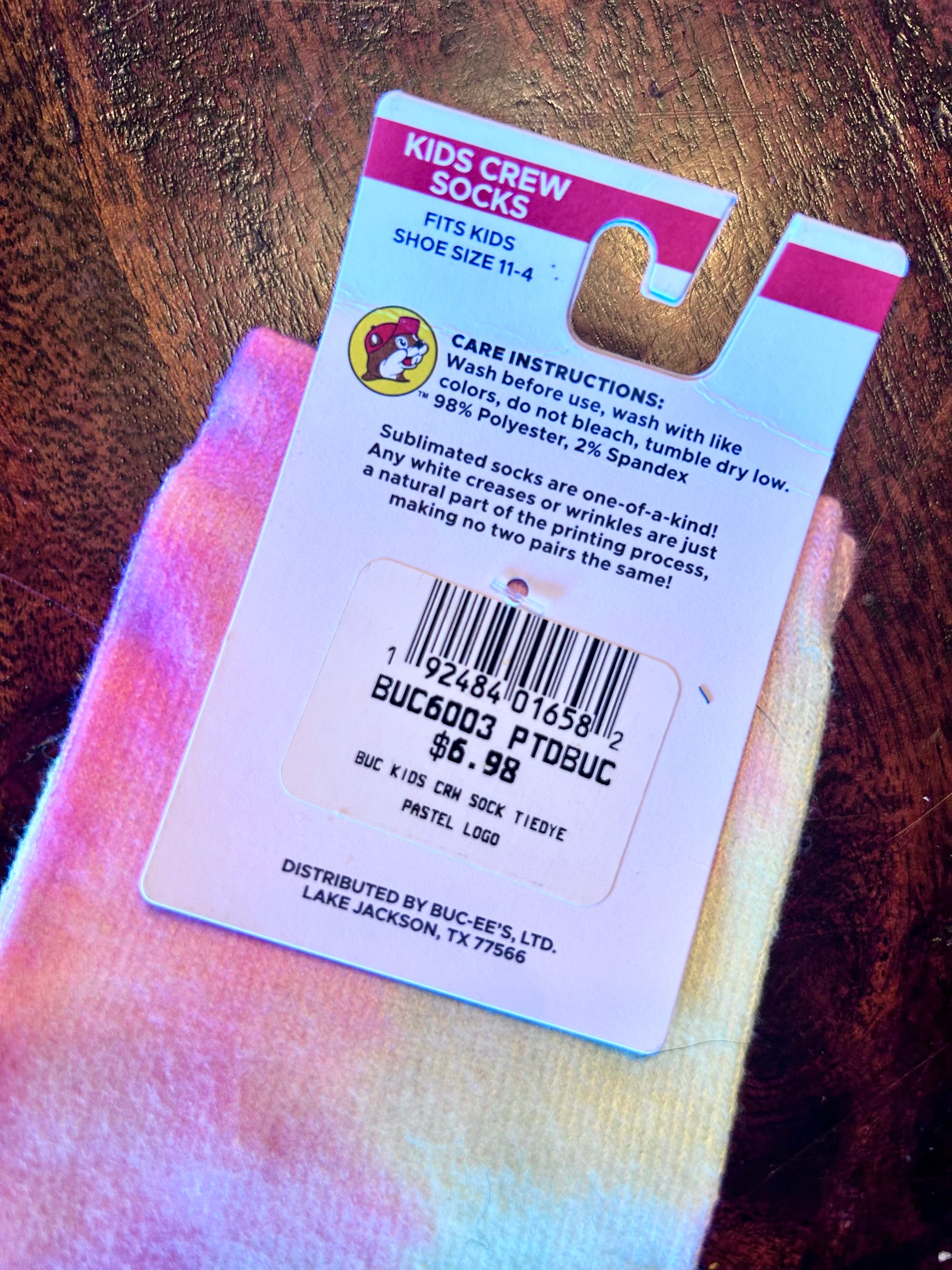 New Kids TieDye Bucee's Socks