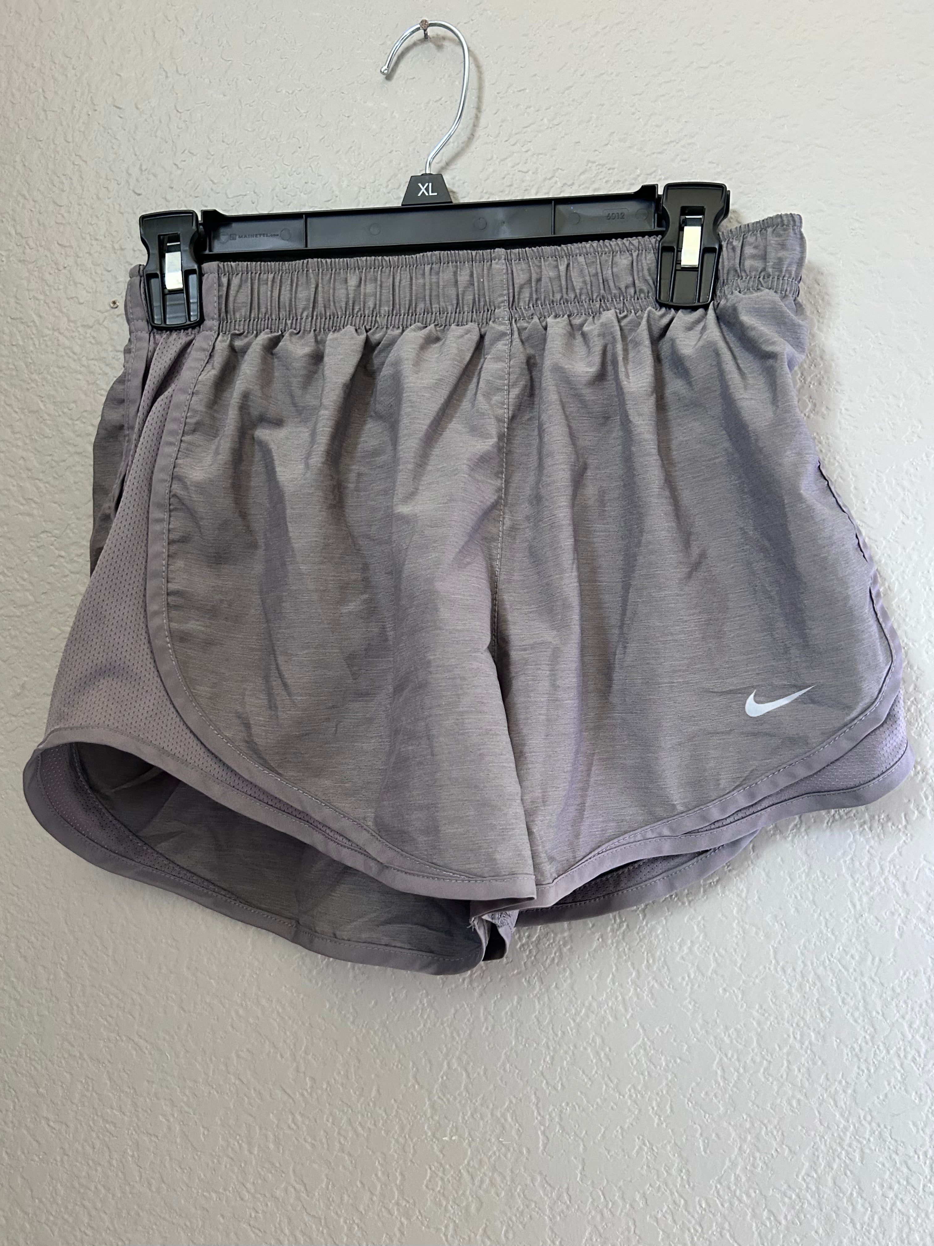 Women's Nike Running Tempo Dri-FIT Mid-Rise Lt Gray