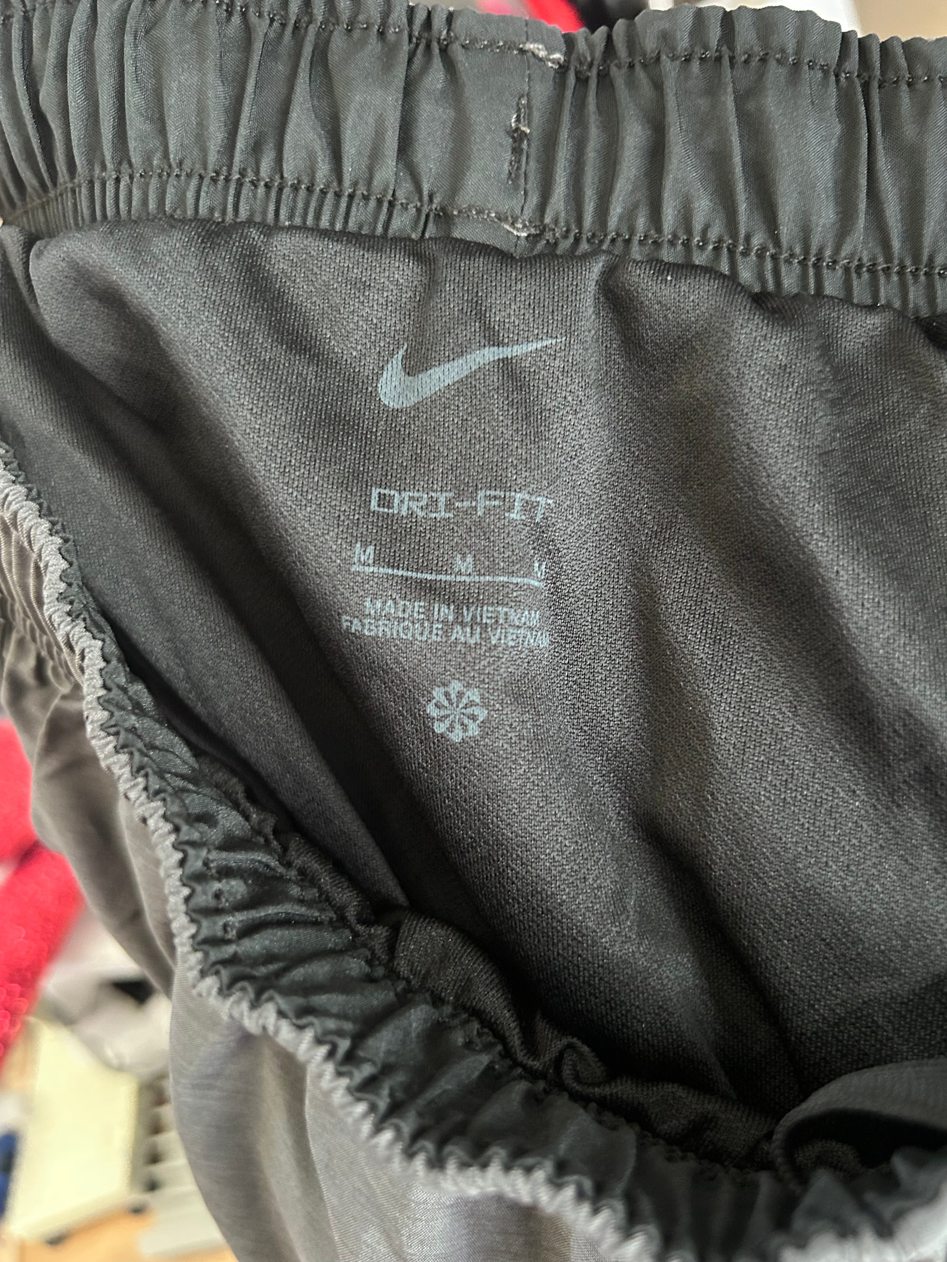 Women's Nike Running Tempo Dri-FIT Mid-Rise Gunsmoke Gray & Blk