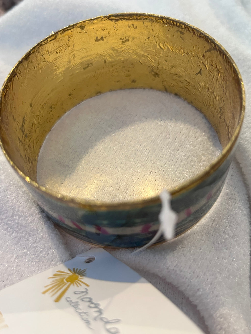 NWT Noonday Bracelet Cuff, Gold Leaf Handmade in India