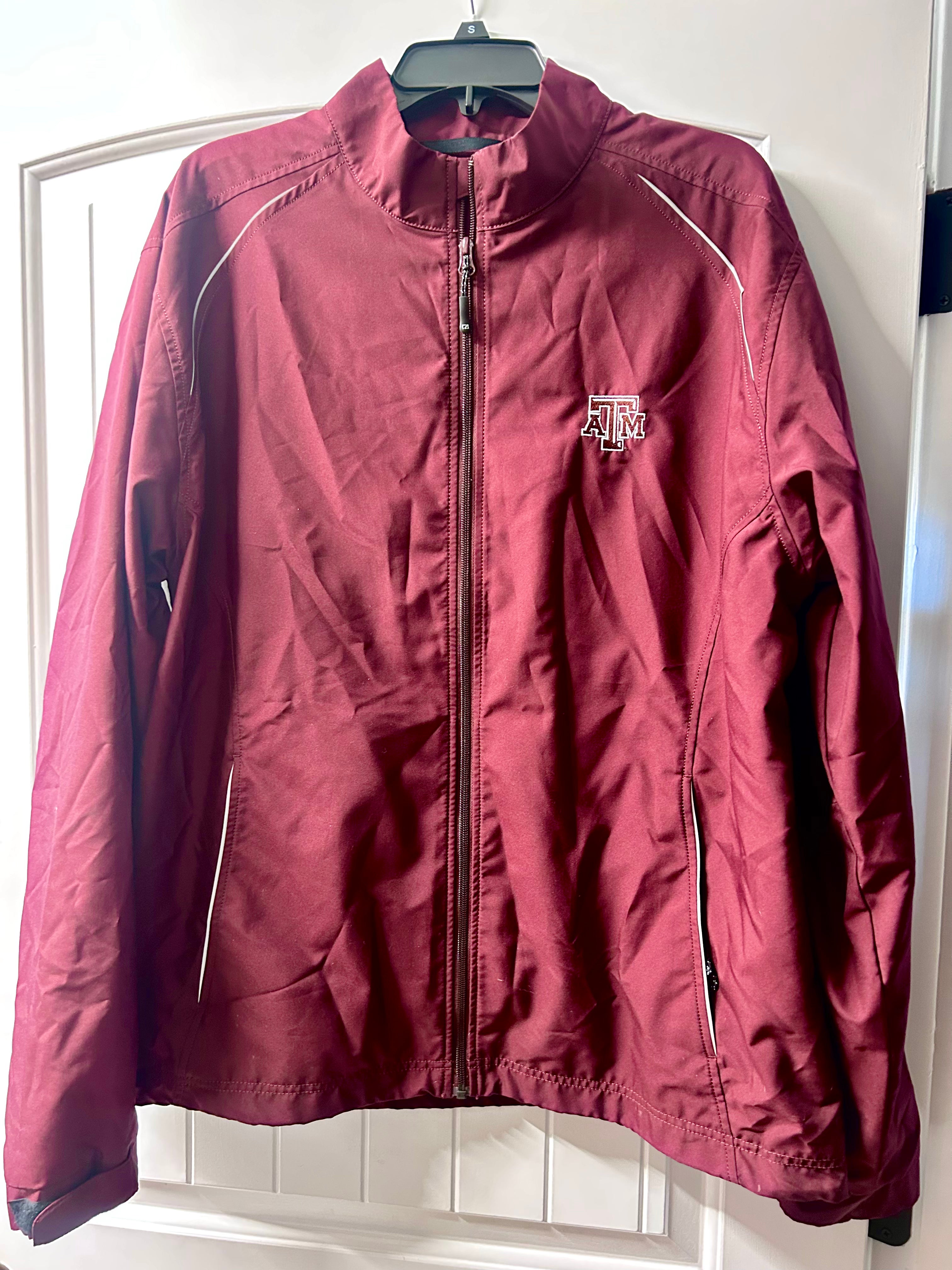 Men's Texas A&M Fully Lined Cutter & Buck Weathertec Jacket