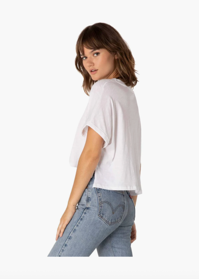 NWT Beyond Yoga Never Been Boxy Cropped Yoga Tee