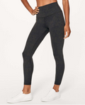 Lululemon WunderUnder High Rise 7/8 Legging Denim/Olive *flawed