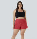 NWT Halara SoftlyZero Airy Super High Waisted Cool Touch Shorts w Pockets  RED