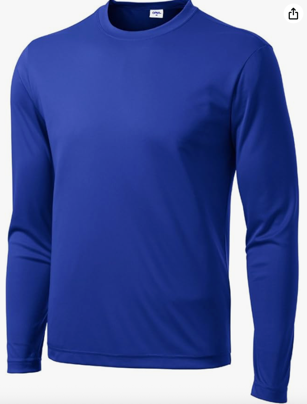 New in Package- Men's Long Sleeve Moisture Wicking Athletic Shirt, Dry Fit Long Sleeve UV Protection