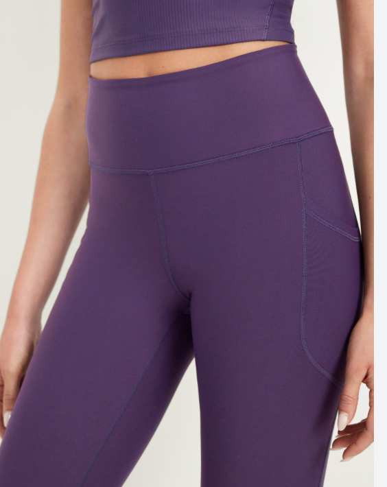 Old Navy Go Dry Powersoft Active Leggings- Purple Plum
