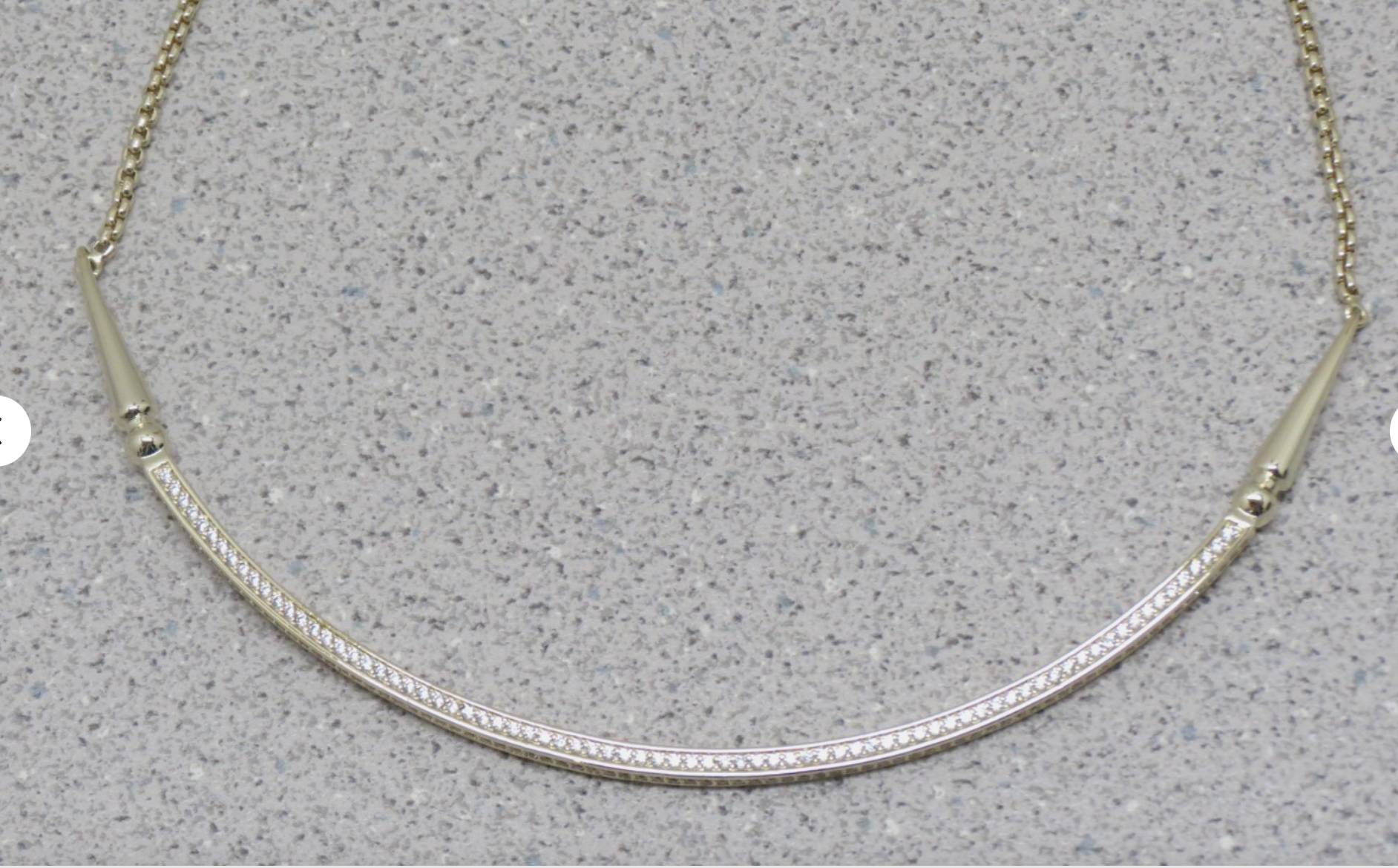 Kendra Scott Scottie Pave CZ Choker Necklace Silver Tone Adjustable