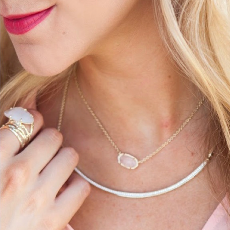 Kendra Scott Scottie Pave CZ Choker Necklace Silver Tone Adjustable