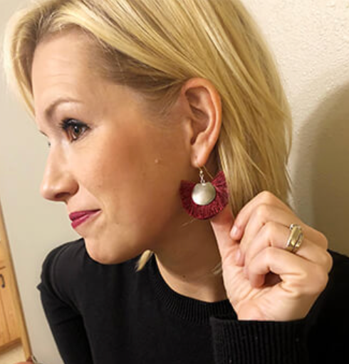 Noonday Alma Upcycled Metal Earrings Handmade in Haiti