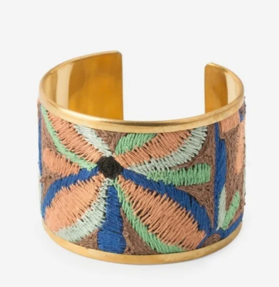 Noonday Gold Cuff Hand Threaded Made in India
