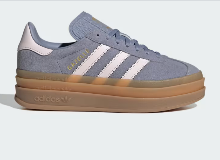 NEW Adidas Gazelle Bold Gum Sole Athletic Shoe Violet/Pink
